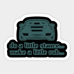 Mazda Miata Do a Little Stance Sticker